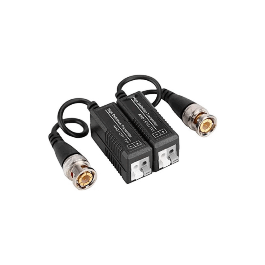 Kit Balun Video 4 Coppie BNC A RJ45 – Trasmissione HD 8MP Per Telecamere CVI/TVI/AHD, Fino A 400 Piedi
