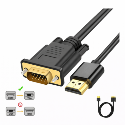 Cable ADAPTADOR Hdmi Macho A Vga Macho 1.8 Metros Unidireccional