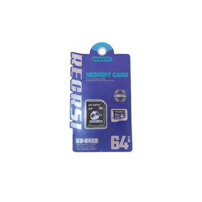 Tarjeta de Memoria MicroSD 64GB Clase 10 con Adaptador SD | RECRSI