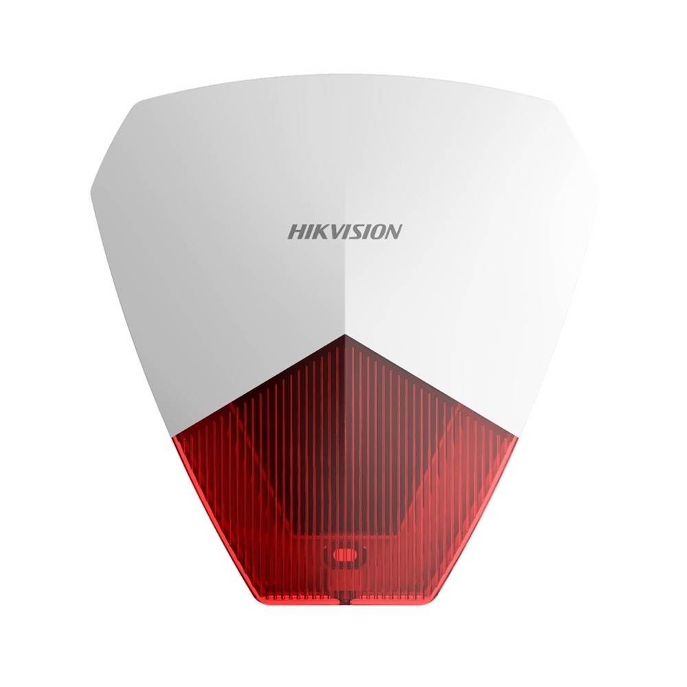 Sirena Cableada Roja Hikvision DS-PS1-R – 105 dB, LED Flash, IP54